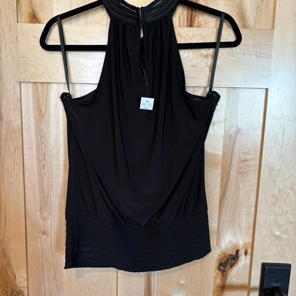 NWT White House Black Market Cross Front Halter S Black 570347419 - Picture 9 of 14